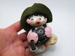 K290  Cuki Kavicsokból kézzel készített, festett asztali tolltartó Pebble art