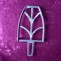 Régi retro alu alumínium vasaló alátét 24,3 cm hosszú és 13 cm széles