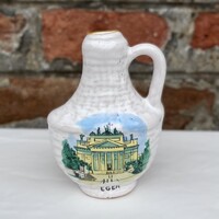 Régi retro Eger Bodrogkeresztúri kerámia mini kulacs - turista emlék - szuvenír