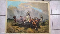 Viski János olajfestmény