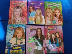 Retro DISNEY HANNAH MONTANA lányregény könyvcsomag csomag Miley Cyrus 10 db EGYBEN a képek szerint