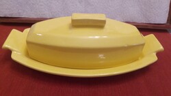 Régi gránit vajtartó sajttartó nagy méretű