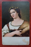 Raffaello Santi: La Fornarina: Art Postcard from the First Years of the 20th Century