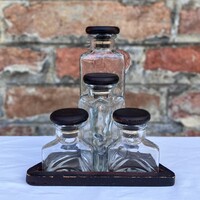 4 darabos art deco asztali fűszertartó szett