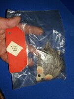 Retro magyar trafikáru "ÉBI " KÉZI KÉSZÍTÉSŰ PLÜSSFIGURA bontatlan játék SÜNI képek szerint 3.