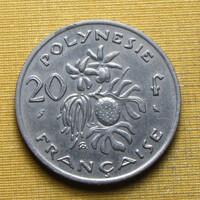 Francia Polinézia 1972 20 Francs