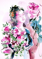 Dream V - watercolor painting - Álom V - akvarell festmény