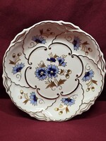 Zsolnay búzavirág mintás 17 cm-es falitányér