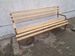 Antik kerti pad régi csővázas kerti pad polgári kertipad thonett