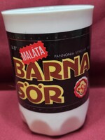 Zsolnay "Barna sör" porcelán sörös pohàr