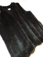 Elegáns, luxus minőségő, nerc utánzat műszőrme mellény