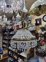 Felújított kristály kosaras csillár