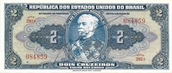 2 cruzeiro cruzeiros 1944 kézi aláírás Brazilia Ritka 3.