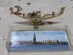 Velencei gondola dísztárgy