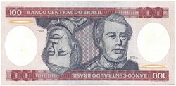 100 cruzeiro cruzeiros 1984 Brazilia 2. Gyönyörű