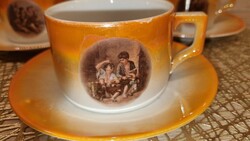 Zsolnay Porcelain Cup with Crest and Luster