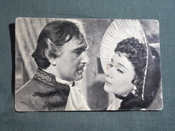 Képeslap,film,mozi,művészet,Ruttkay Éva,Bessenyei Ferenc színész,1956-