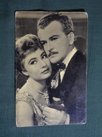 Képeslap,film,mozi,művészet,Ferrari Violetta,Somogyvári Rudolf színész,1956-
