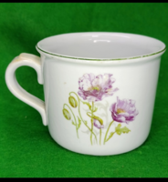 Cseh mákvirágos  ,650 ml porcelán  bögre  I.v.h alatt készült