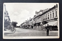Hódmezővásárhely Rothermere ucca+csendőr képeslap Barasits János