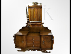 Three Drawer Mirror Vanity Chest