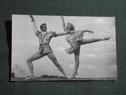 Képeslap,film,mozi,művészet,Baross Natália,Havas Ferenc baletttáncos,1956-