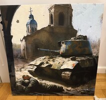 Zsigmond István - “Háborús történet” digitális festmény