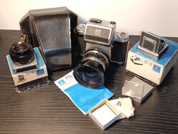 P6 Pentacon Six TL 120 6x6 középformátumú fényképezőgép Zeiss Flektogon 50mm F4.0 objektív