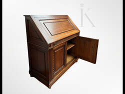 Antik tölgyfa íróasztal írószekrény írókomód szekreter