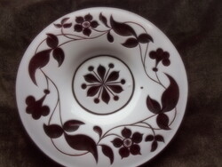 Két rétegű csiszolt vastag, maszív üveg tányér