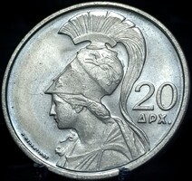 Görögország 20 drachma, 1973 ΕΛΛΗΝΙΚΗ ΔΗΜΟΚΡΑΤΙΑ A03A2V