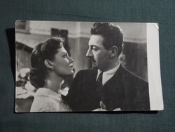 Képeslap,film,mozi,művészet,Bara Margit,Sinkovits Imre színész,1956-