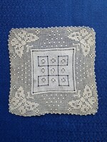 Antik csipke terítő pillangós nipp alátét