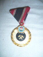 Régi kitüntetés bányász szolgálati érdemérem kádár kor