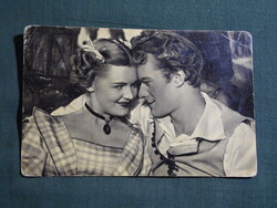 Képeslap,film,mozi,művészet,Krencsey Marianne,Darvas Iván színész,1956-