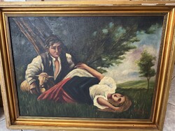 Festmény Romantikus pásztorjelenet