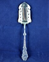 BÁMULATOS, ANTIK EZÜST TORTA LAPÁT, SZEDŐ KANÁL, DÁNIA, 1913!!!