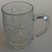 ANTIK Dombornyomott szőlő mintás korsó,pohár