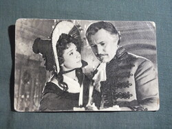 Képeslap,film,mozi,művészet,Ruttkay Éva,Bessenyei Ferenc színész,1956-