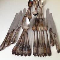 EZÜSTÖZÖTT OROSZ EVŐESZKÖZ KÉSZLET 26 DARABOS