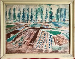 Novák András (1936-2017) : Nyári táj