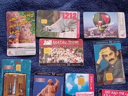 Telefonkártya 9 db 1998-1999