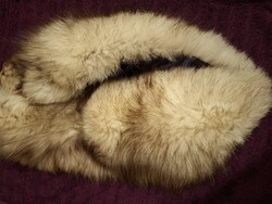 Exkluzív, valódi ezüstróka gallér