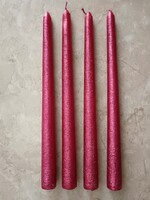 Dekoratív 4 db-os hosszú gyertya szett.