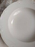 Gránit fehér mintás leves tányér