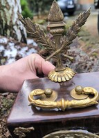 Réz díszes torony dísz Asztali kandalló óra, Bútor torony dekoráció célra réz öntvény