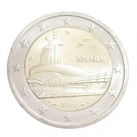 Németország,2 euro 2025 D - Bremen aUNC+ ötvözet
