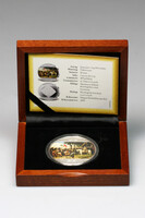 Honfoglalás színezüst emlékérem 2019 PP 62,2 g Ag999