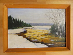 Jeges tó - festmény