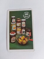 PAKSI KONZERVGYÁR kártyanaptár 1983